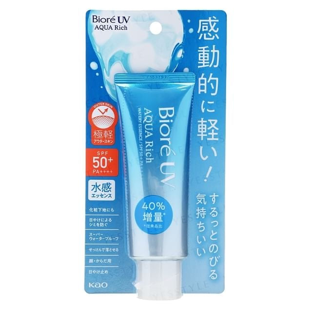 Kao🇯🇵 Biore UV Aqua rich watery essence sunscreen SPF50+ PA++++