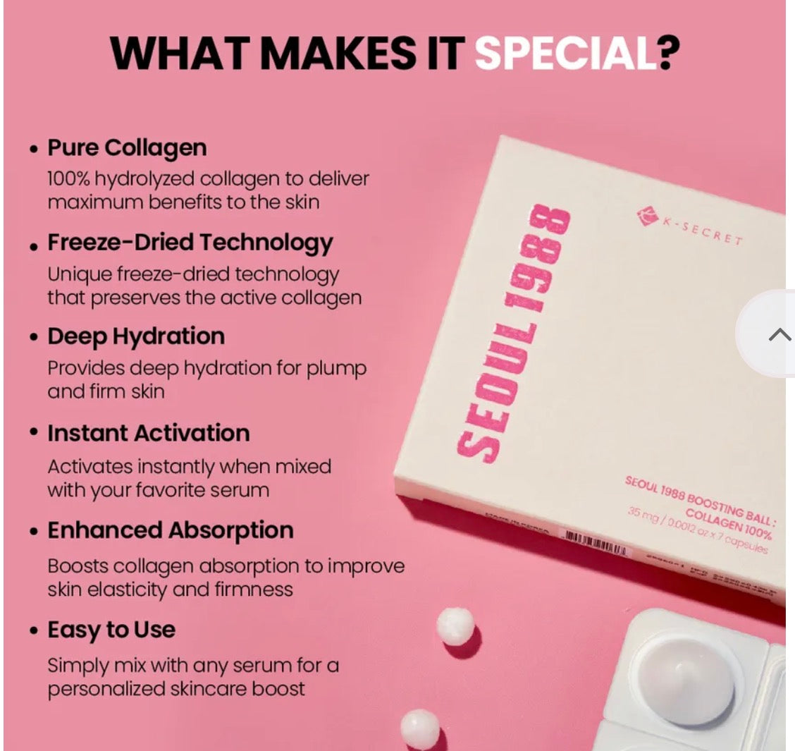KSECRET - SEOUL 1988 Boosting Ball : Collagen 100%