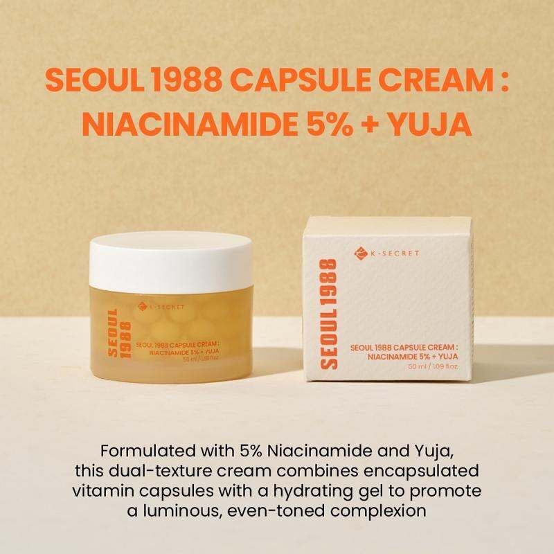 KSECRET - SEOUL 1988 Capsule Cream : Niacinamide 5% + Yuja